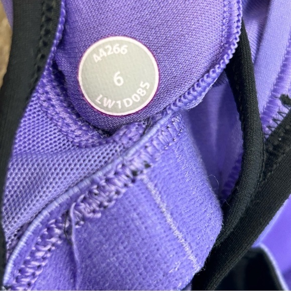 LULULEMON purple black trim ignite tank top Sz 6 - Picture 7 of 10